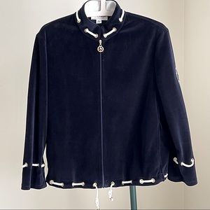St John Sport Velvet Track Jacket
